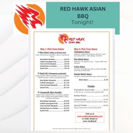 Red Hawk Asian BBQ menu